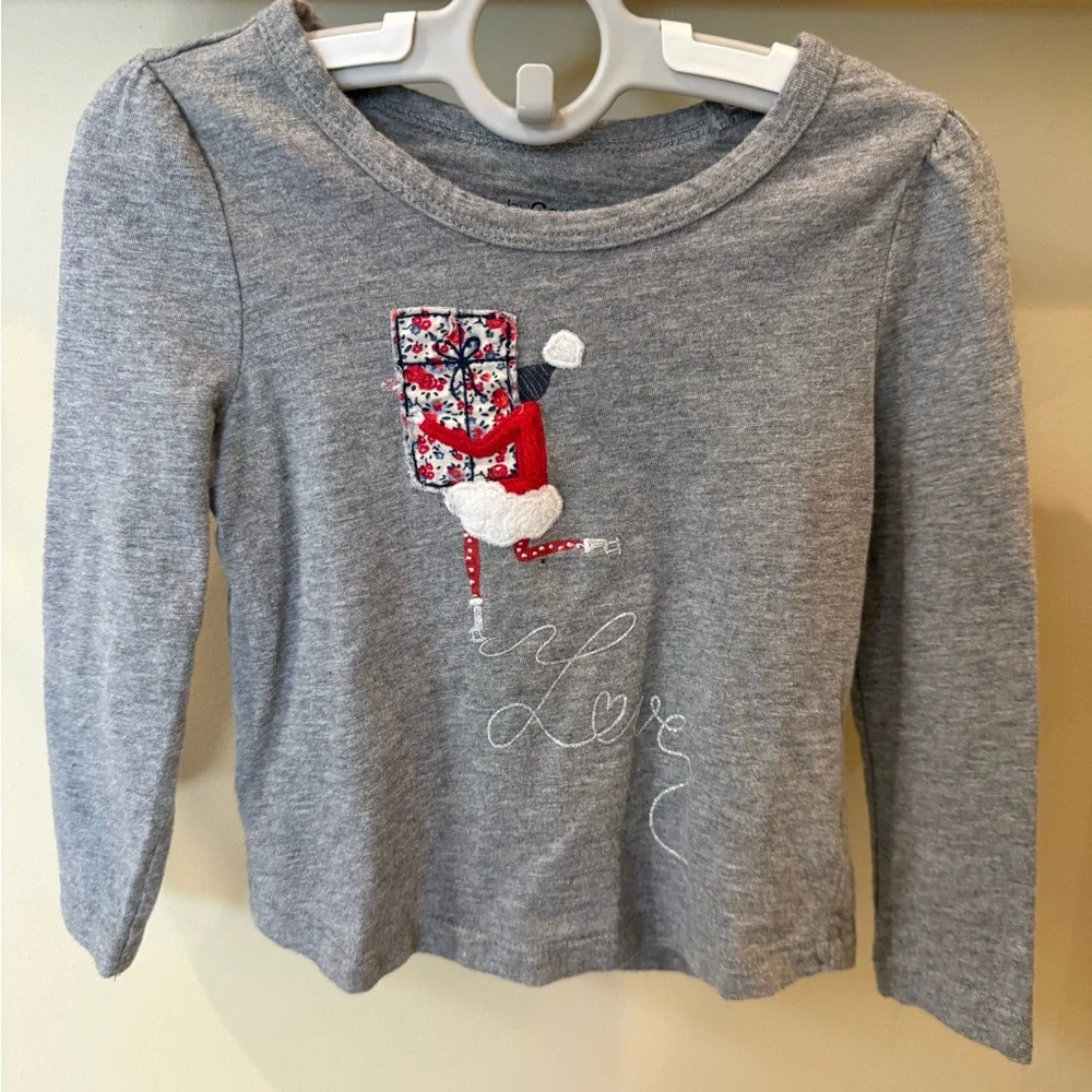 Baby GAP/First Impressions Toddler Girls Holiday Long Sleeve Shirts Bundle